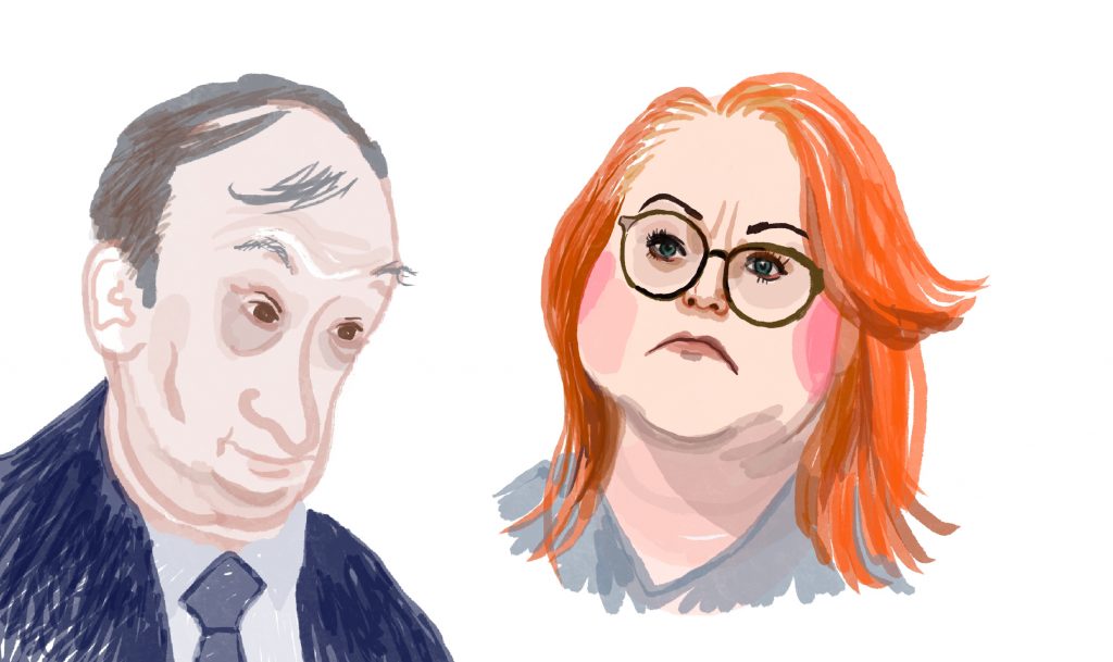 Hjallis Harkimo ja Millariikka Rytkönen kuvitettuna